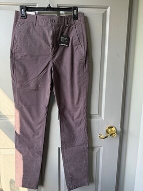 Eddie Bauer Men's Straight Chinos in Mauve-Taupe